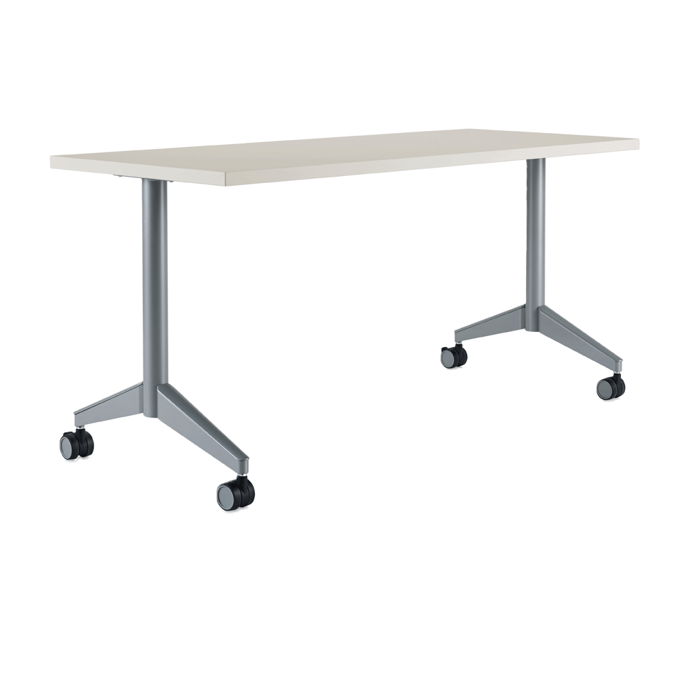 Pirouette Rectangle Table Oyster Grey