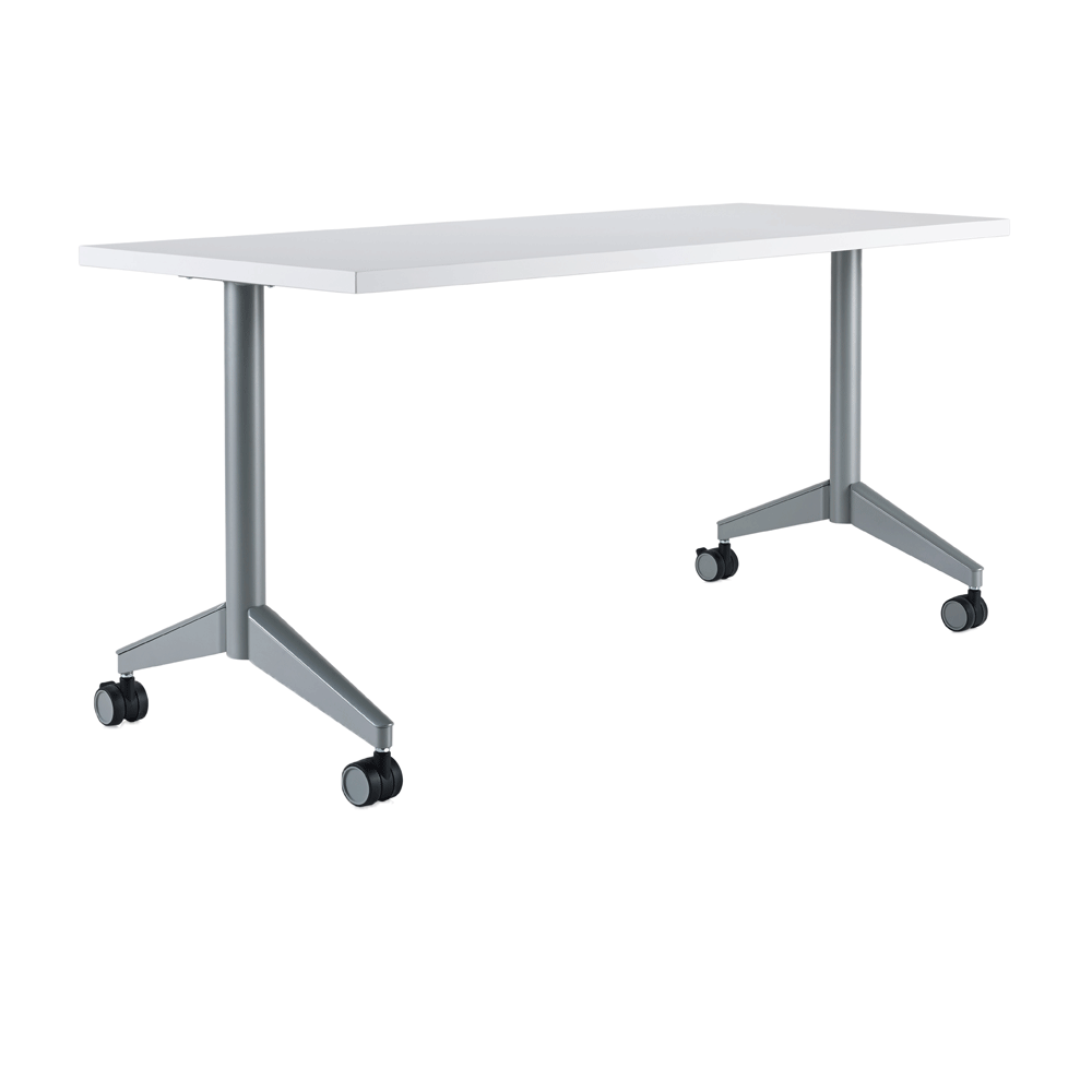 Pirouette Rectangle Table White