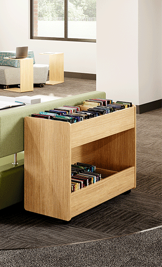 Mobile bookshelves & storage
