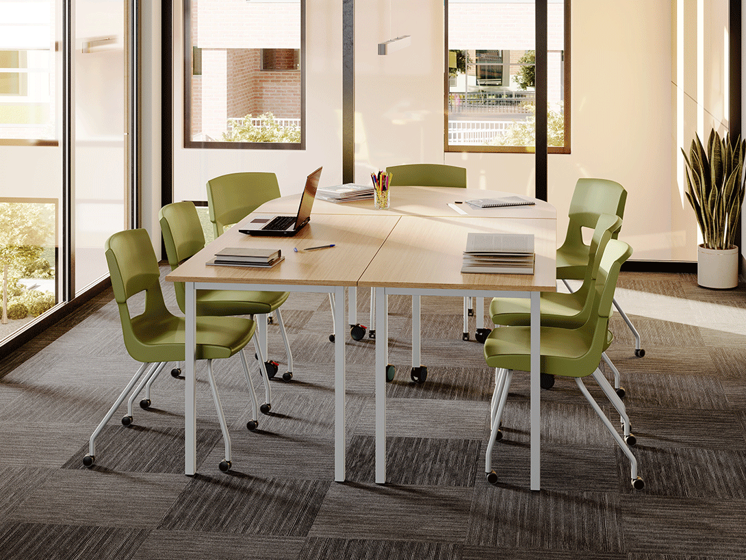 Stackable, ergonomic chairs
