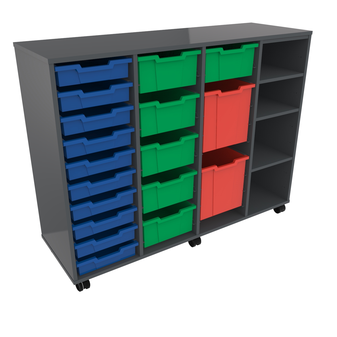 Organise Tote Storage Quad Bay