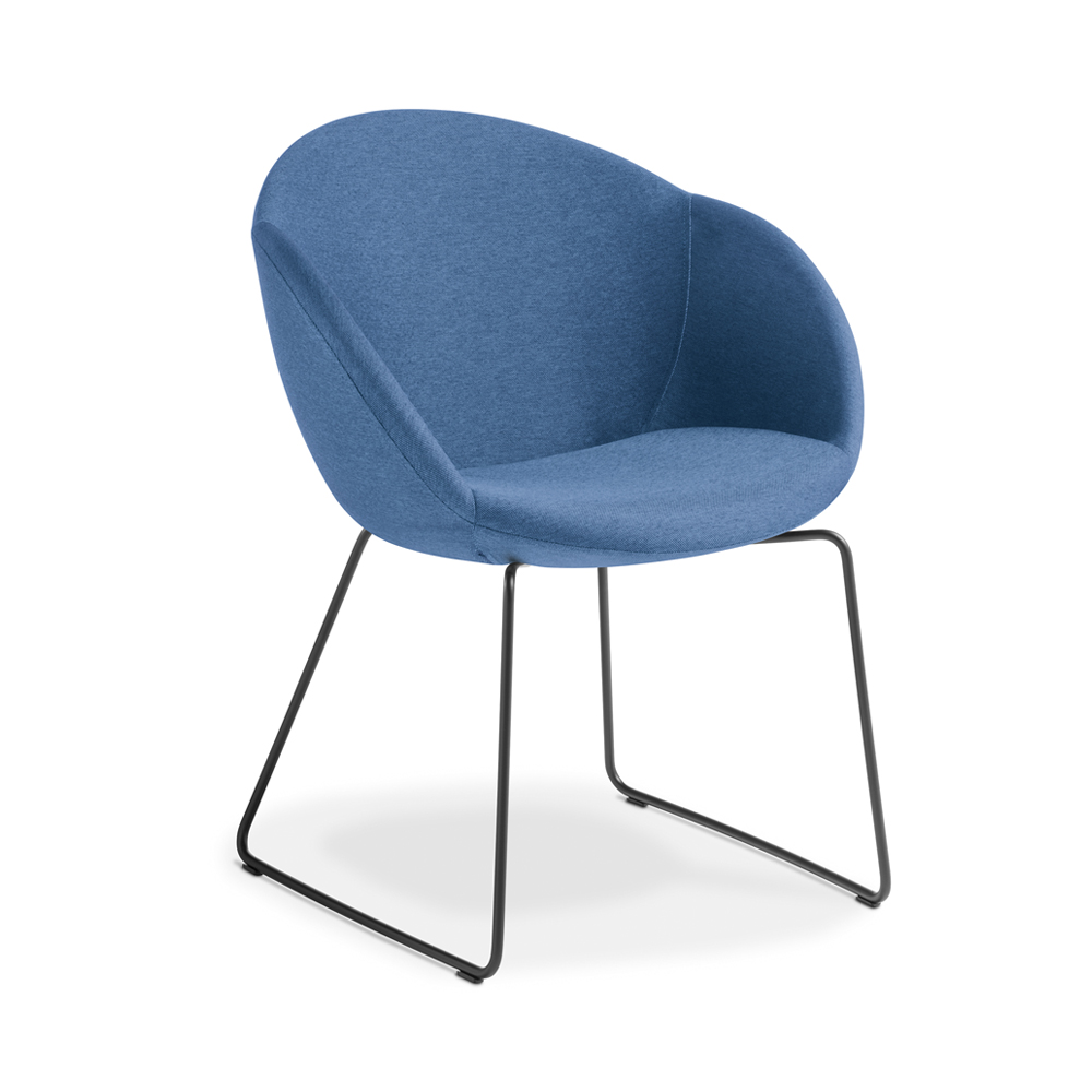 Amelia Sled Chair Cobalt