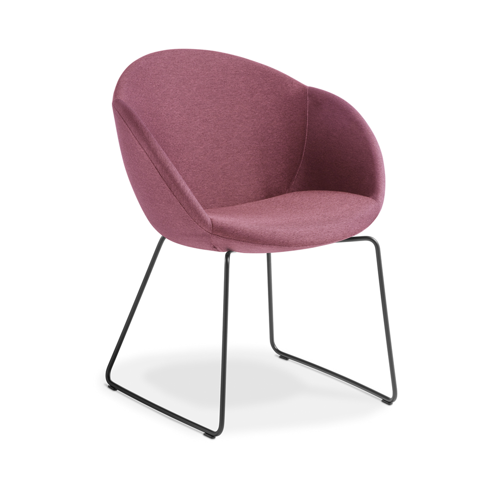 Amelia Sled Chair Magenta