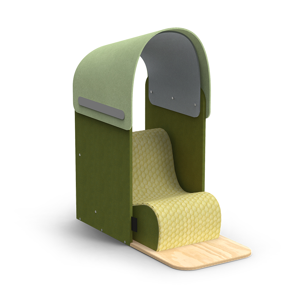 Hideaway Hood Green Chair