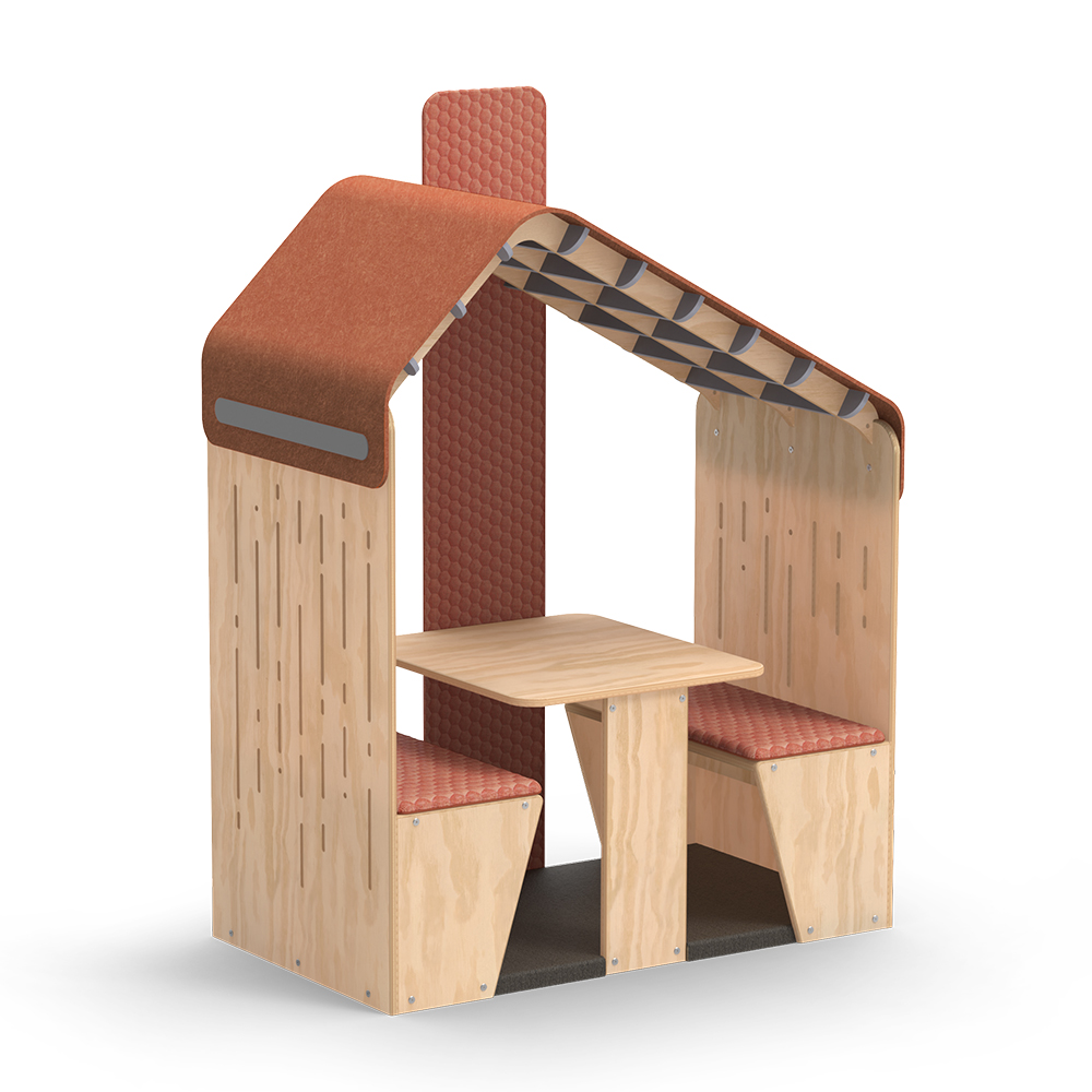 Learning Hut Angled Orange
