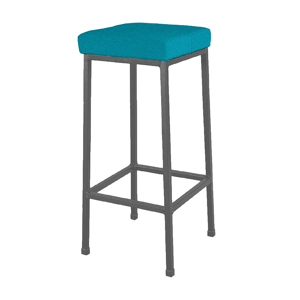 Standard Upholstered Stool Blue Lagoon