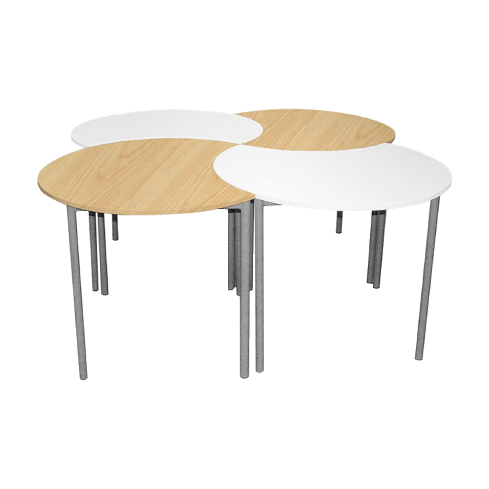 Crescent Table Affinity Maple and Writeable