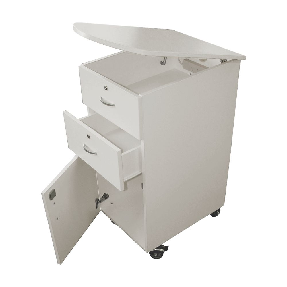 Teachers Mobile Work Unit Adjustable Seal Grey