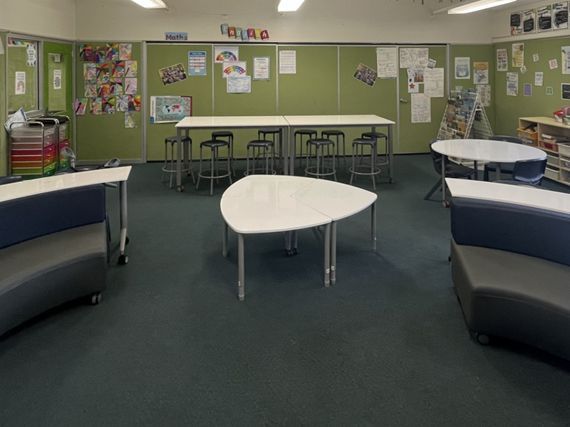 Different learning modes facilitated with furniture