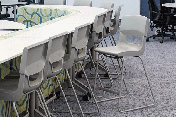 stool+high table