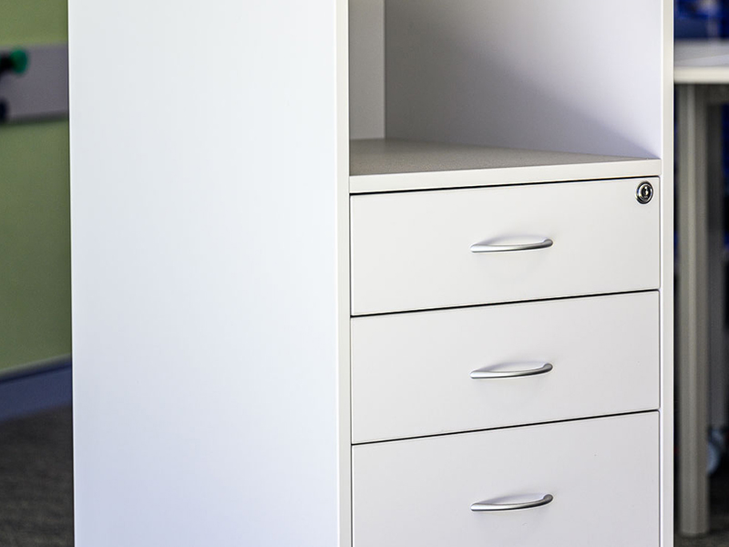 Secure lockable drawers
