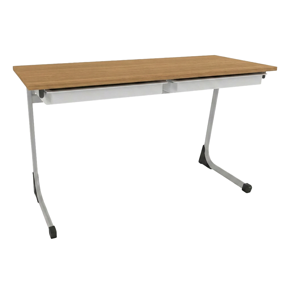 C-leg-double-table-sublime-teak-drawers