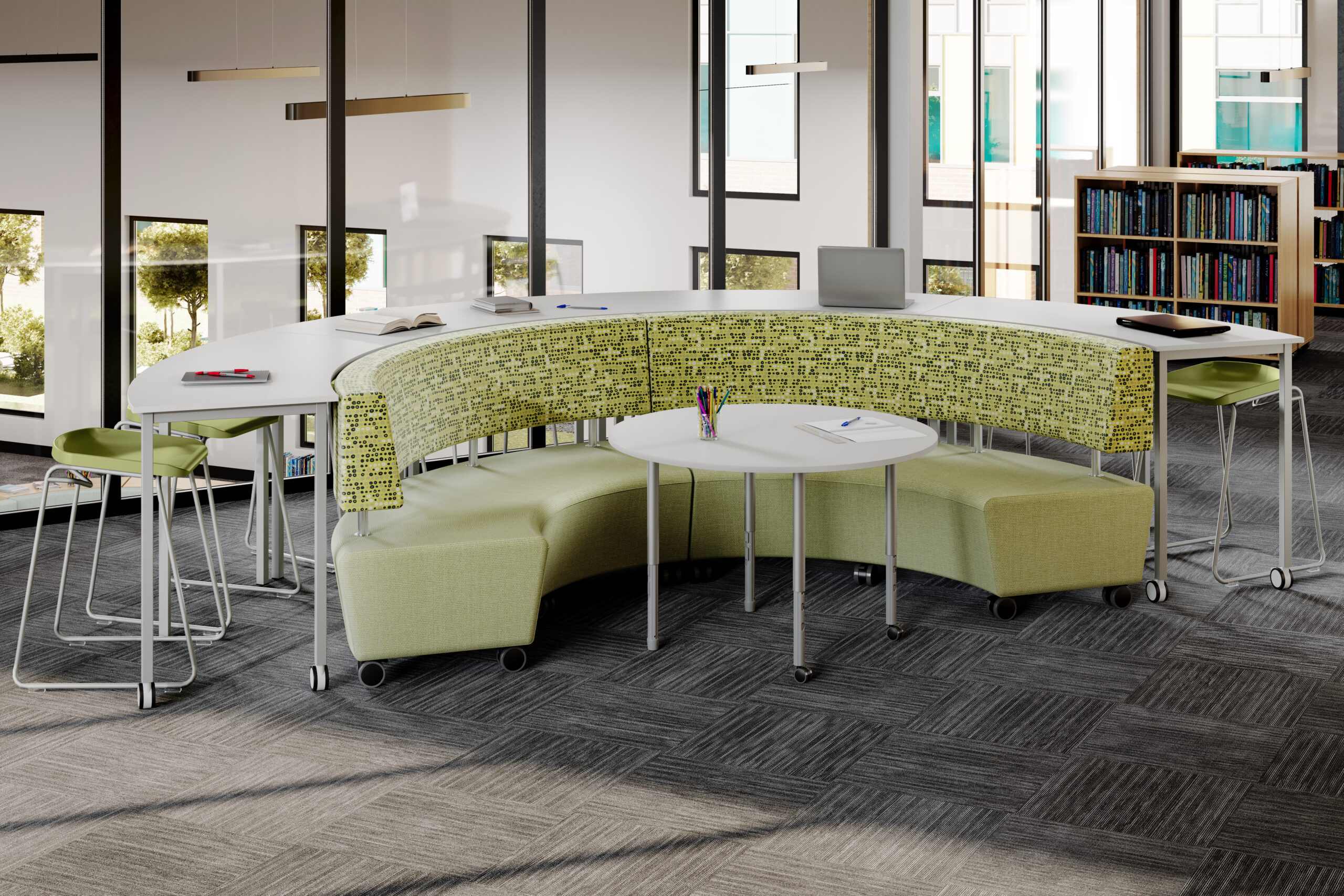 Library Setting Smart Softies Smart Tables Postura Plus Stool