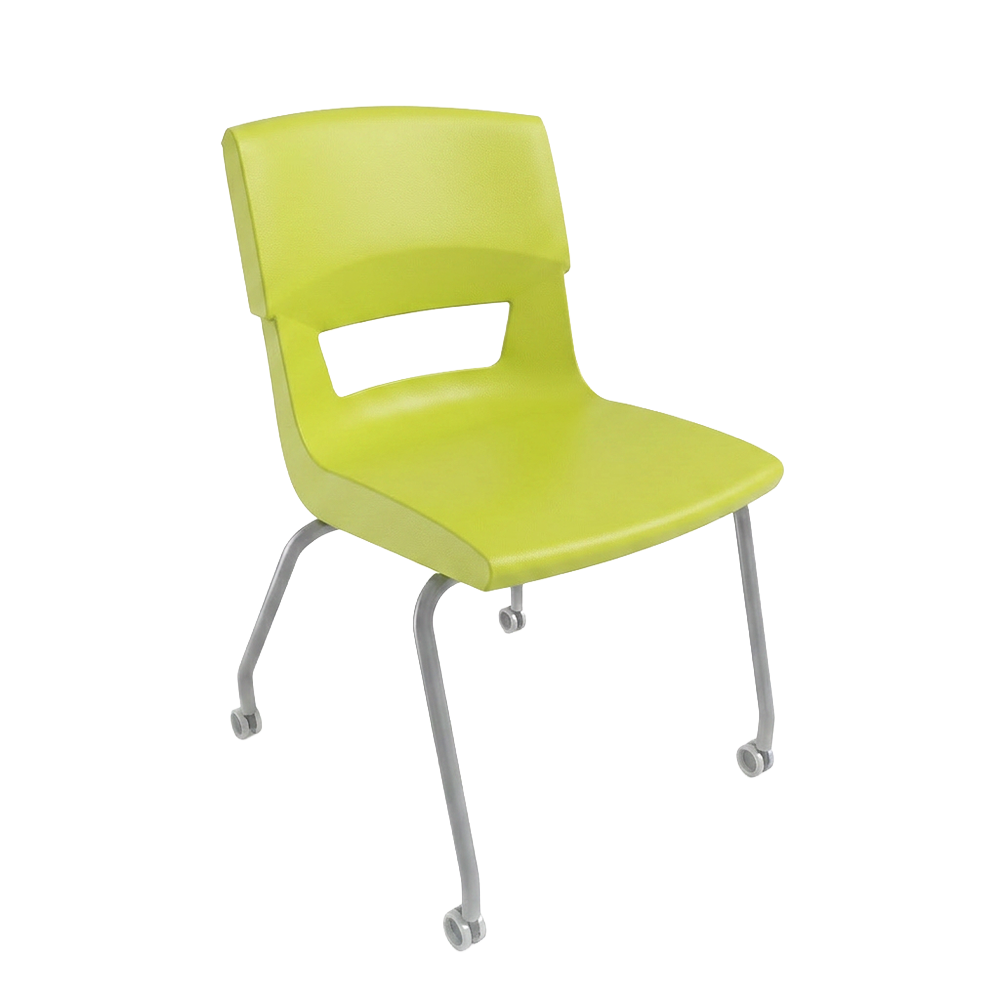 Postura-4-leg-chair-on-castors-pinelime