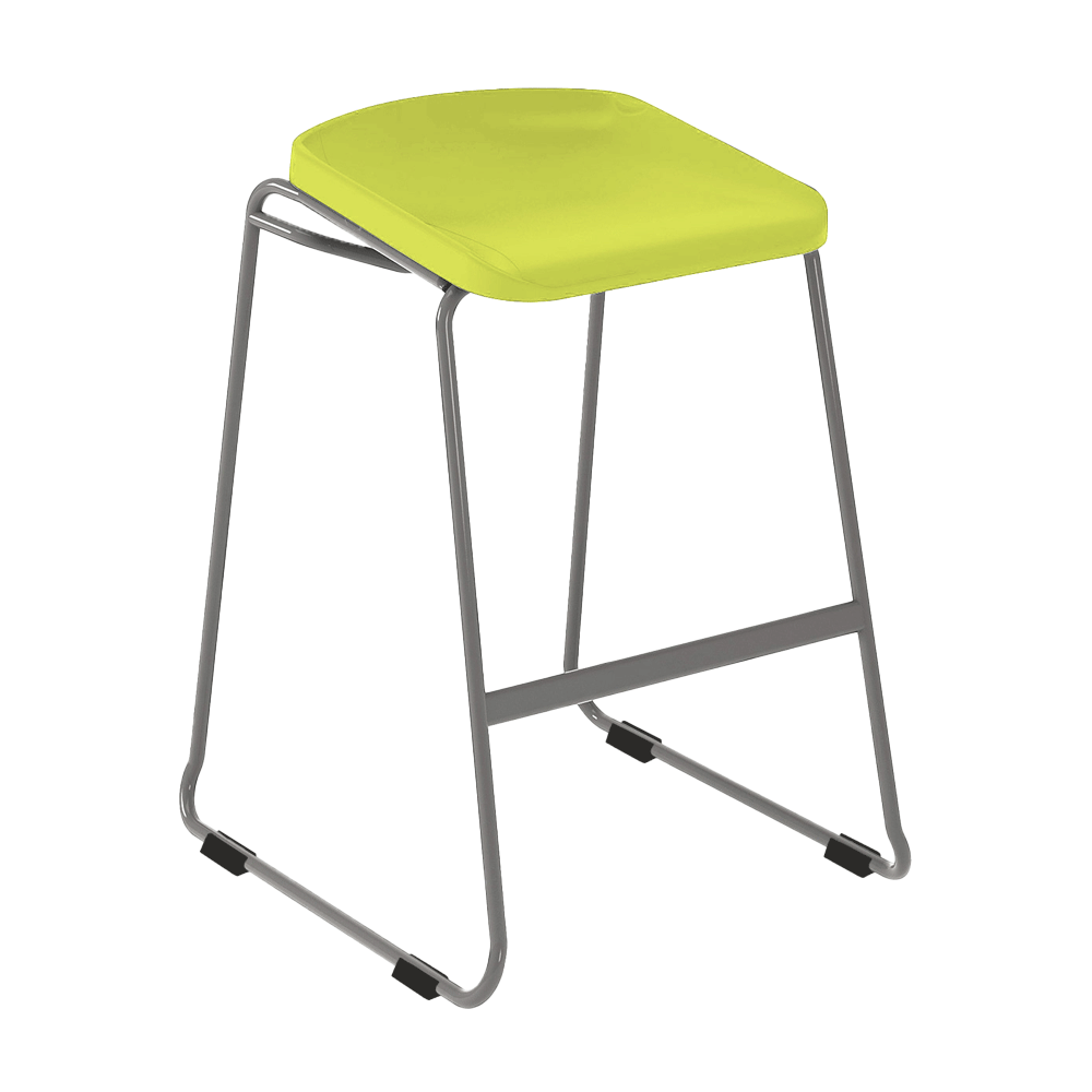 Postura_Focus_Sled_Base_Stool_Pinelime_Black_Glides
