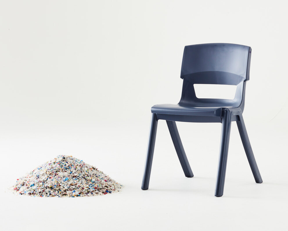 Recycled Postura max next to PCR chips