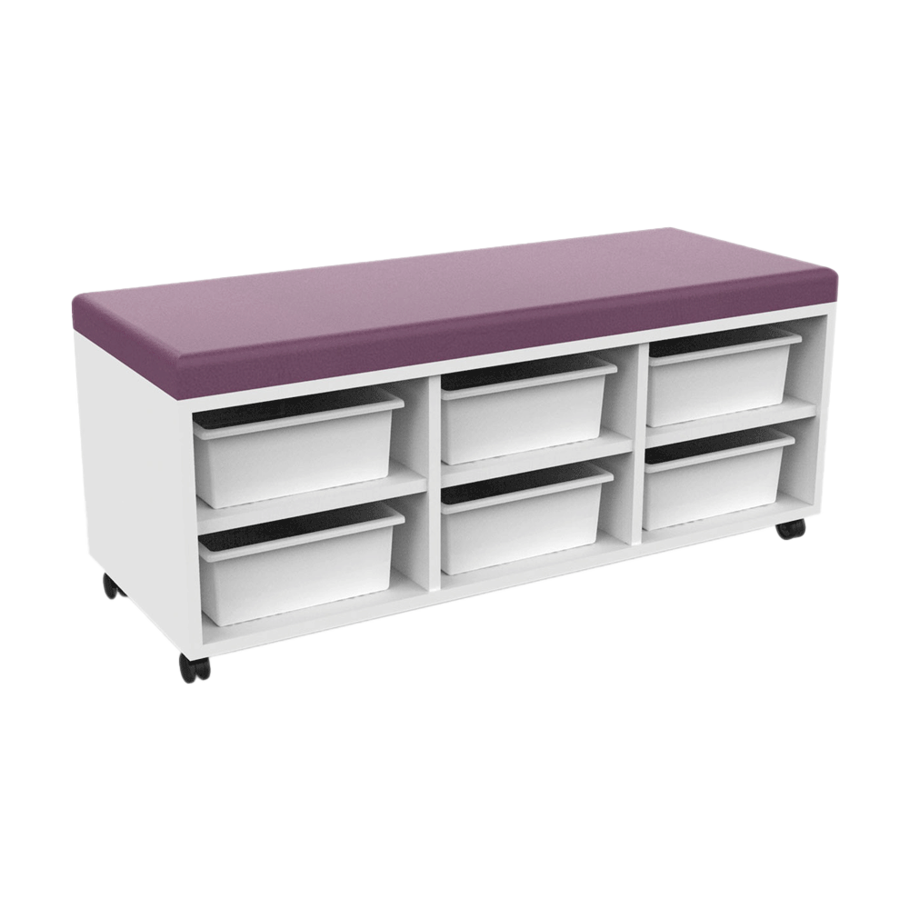 Soft-Top-Tote-Storage-Unit-White-with-Oriental-Lily