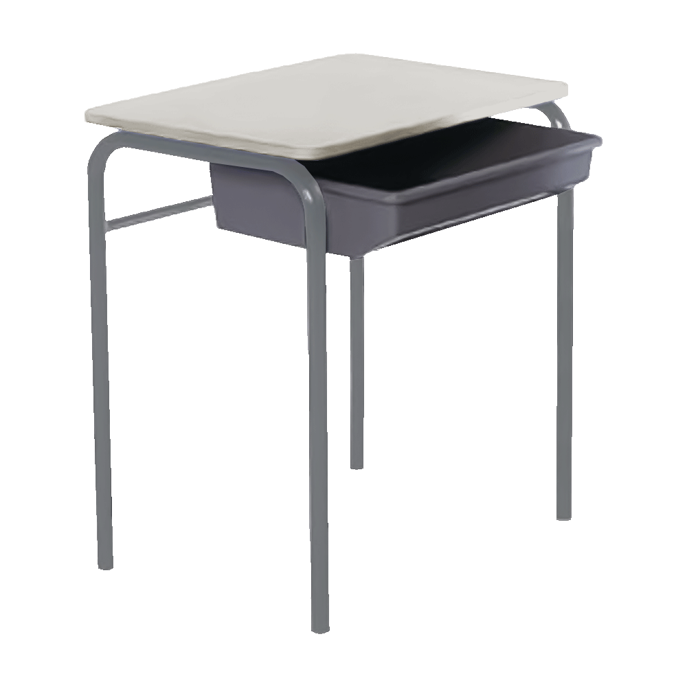 deluxe-multi-desk-fixed-top-with-tote300-seal-grey
