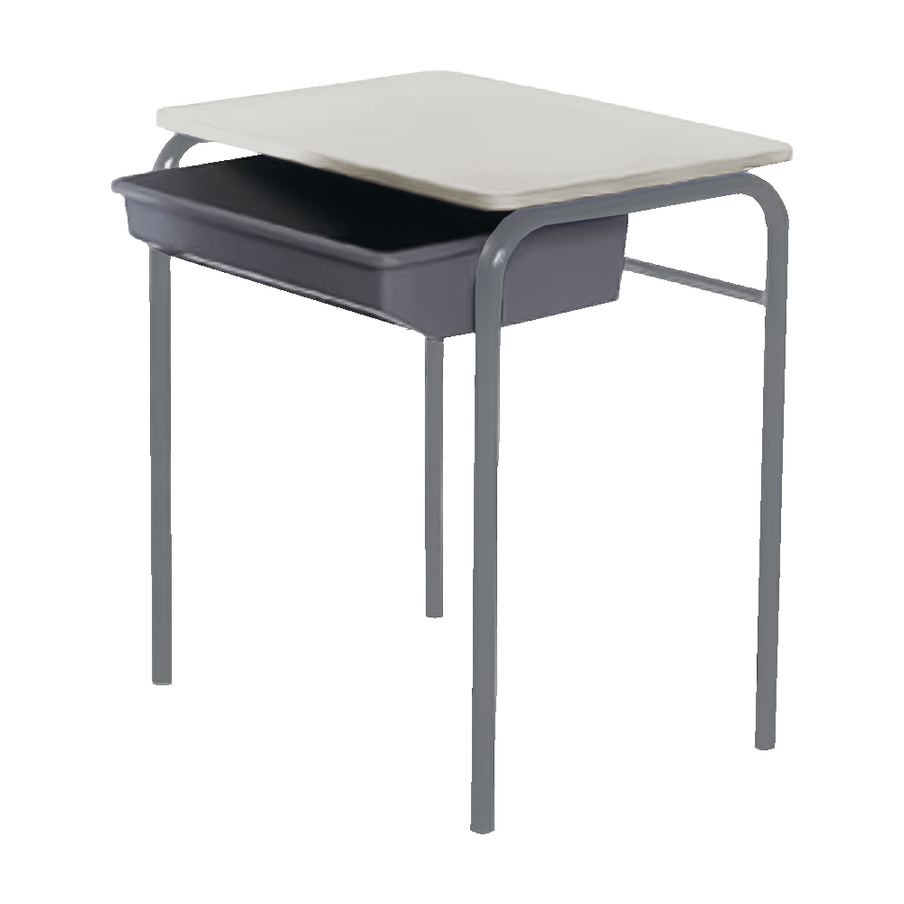 deluxe-multi-desk-fixed-top-with-tote300-seal-grey