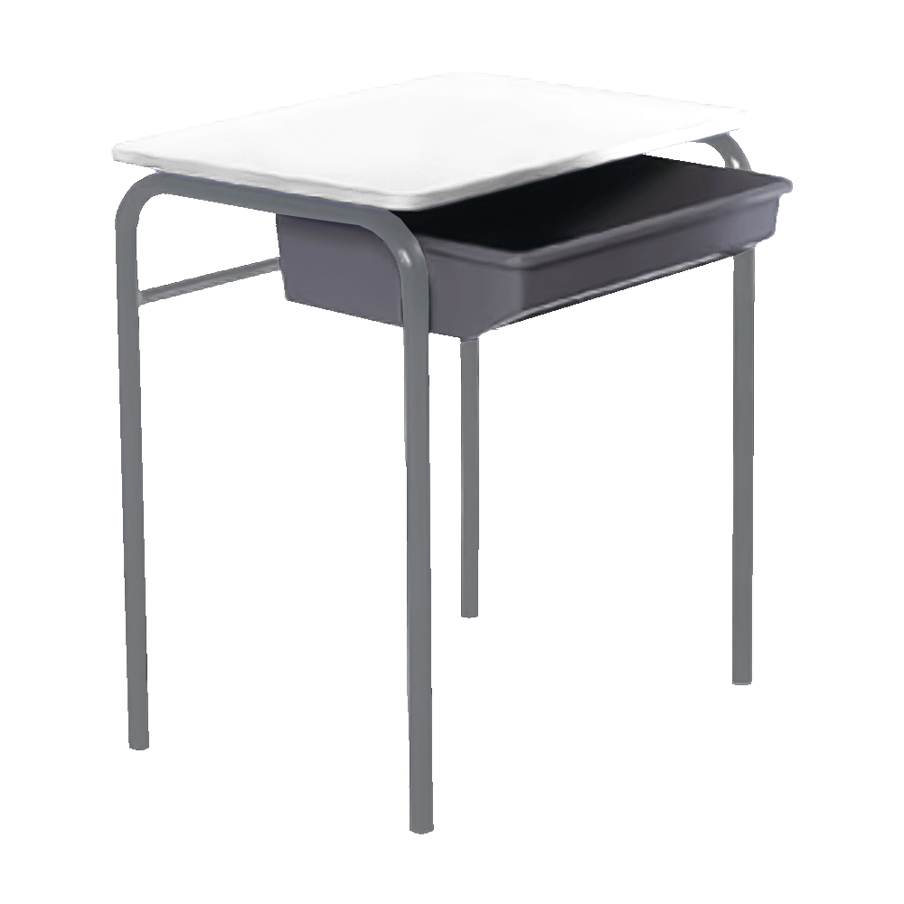 deluxe-multi-desk-fixed-top-with-tote300-snowdrift