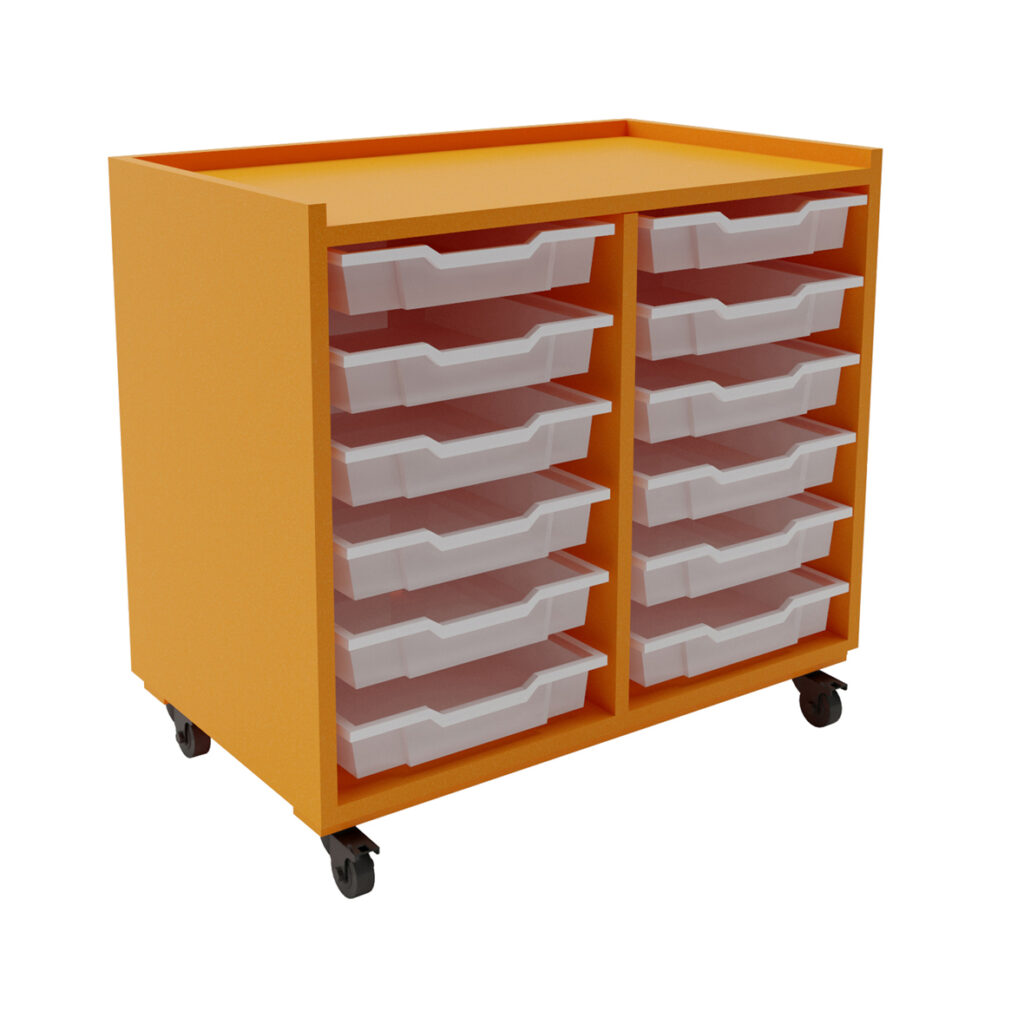 gratnel-trolley-12-small-2-bay-energise-translucent-tray-with-path