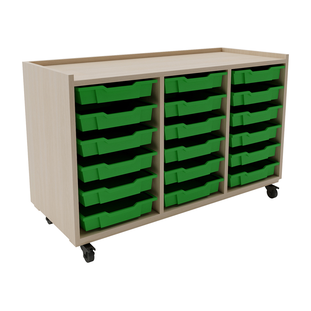 gratnel-trolley-18-small-3-bay-affinity-maple-green-grass-tray-with-path