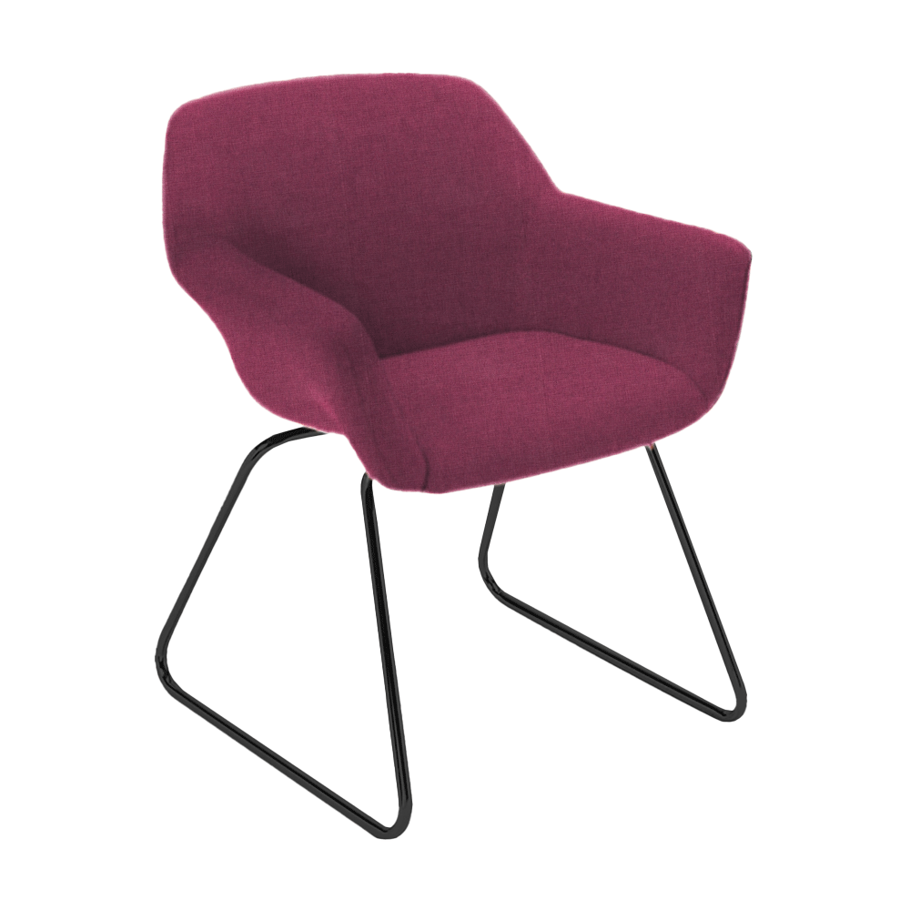 hobnob-sled-base-armchair-fully-upholstered-magenta