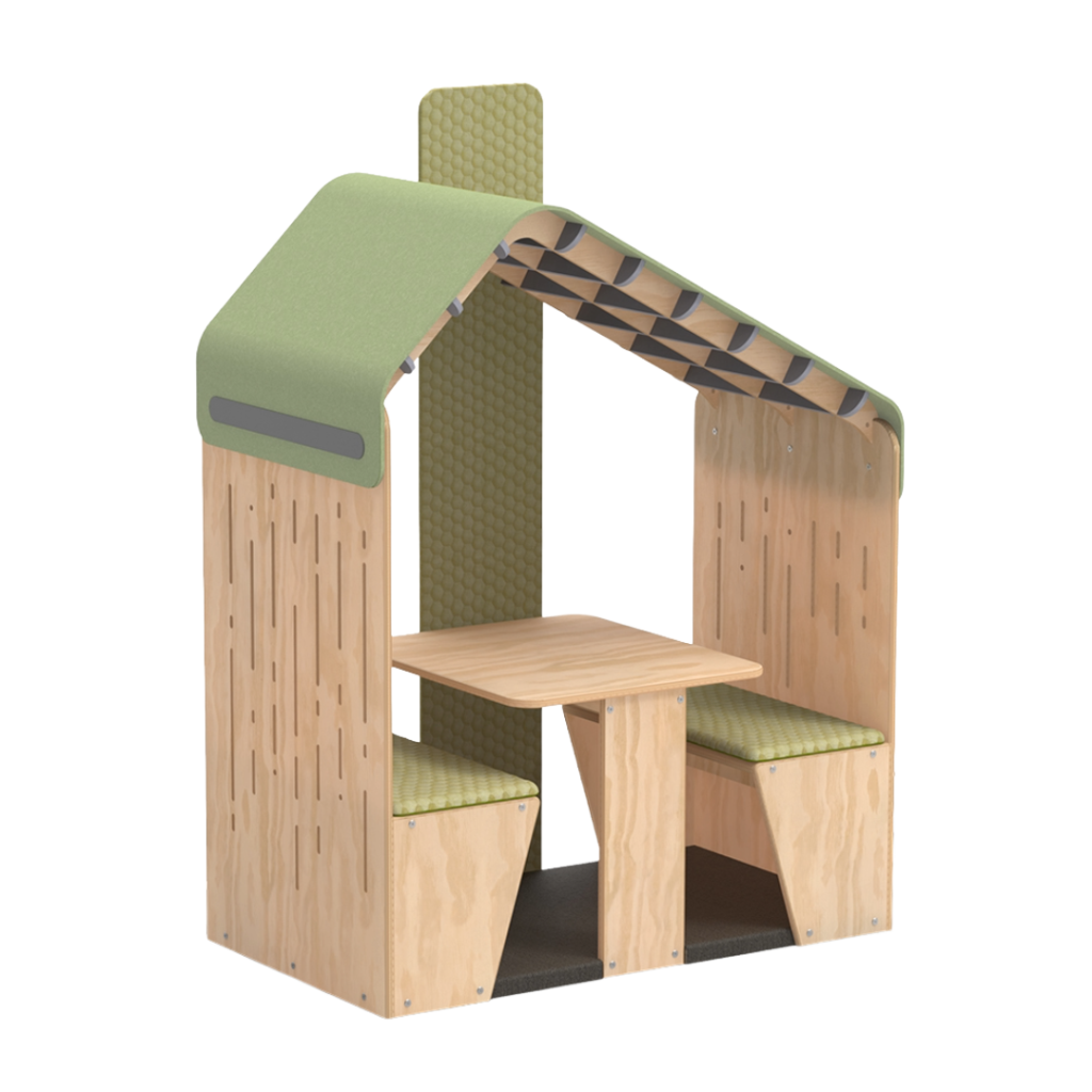 mindfull learning hut green padded