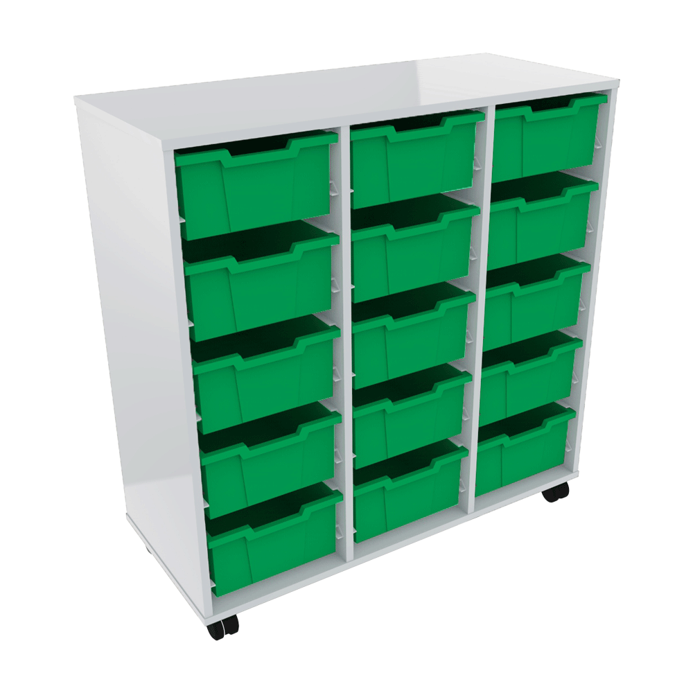 organise-tote-storage-triple-bay-polar-white-green-totes