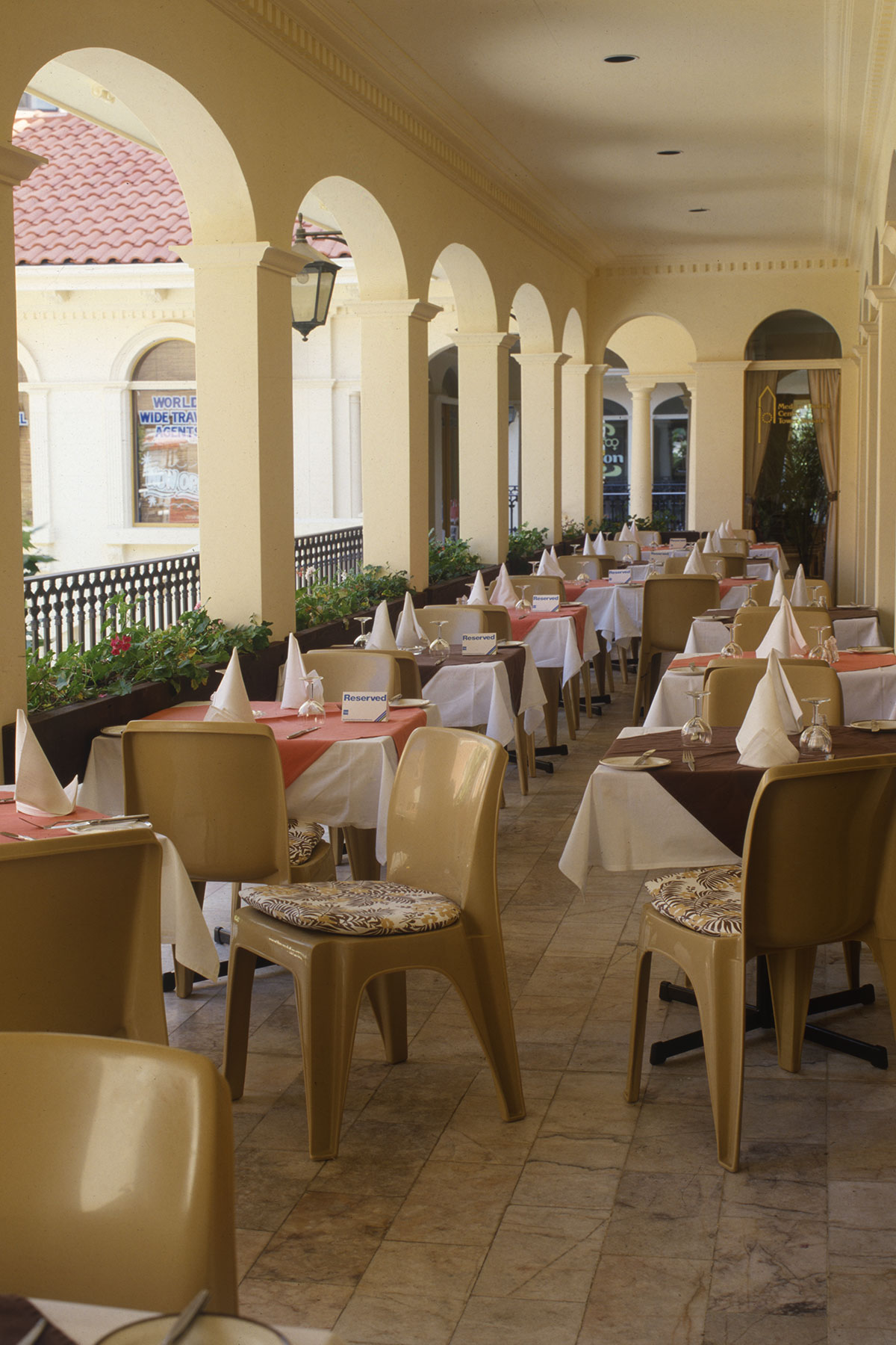 Sebel historic Integra chair outdoor dining