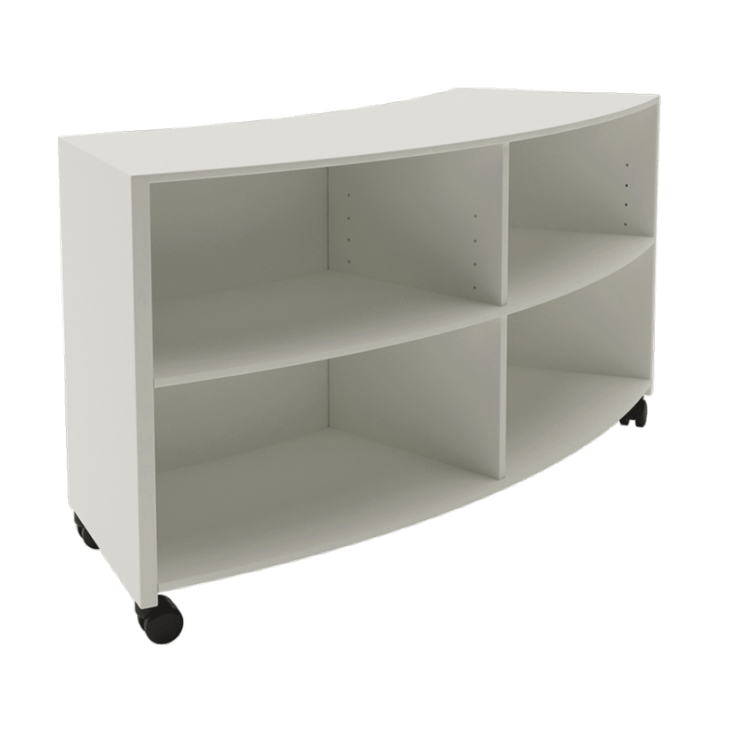 smart curve bookcase oyster 720mm