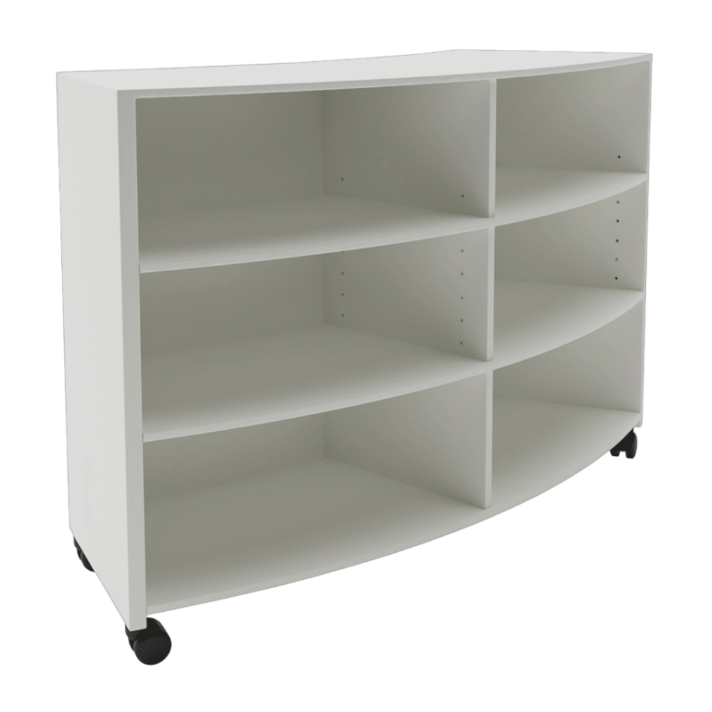 smart curve bookcase oyster 900