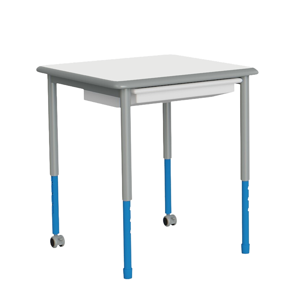 tnl-square-table-PE-white-blue-legs-with-drawer