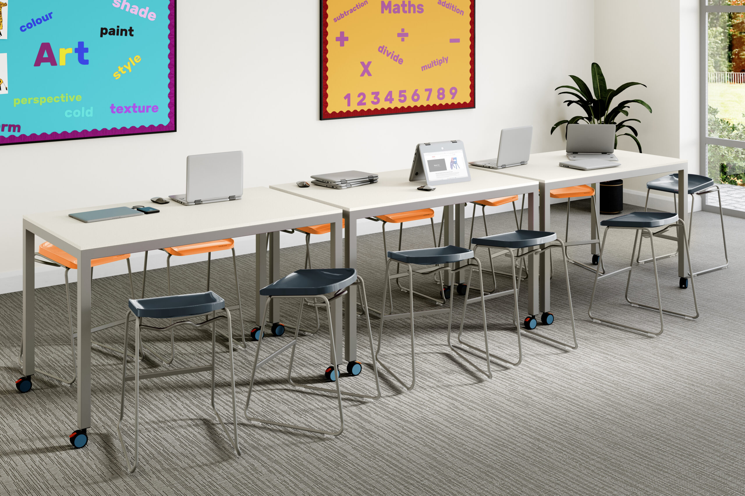 Classroom Postura Stools Create a tables