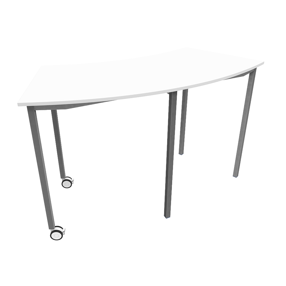 smart table curve polar white